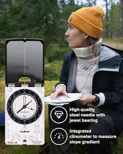 SUUNTO MC-2 Northern Hemisphere Mirror Compass | 9.1 inches (23.1 cm) Length thumbnail 3