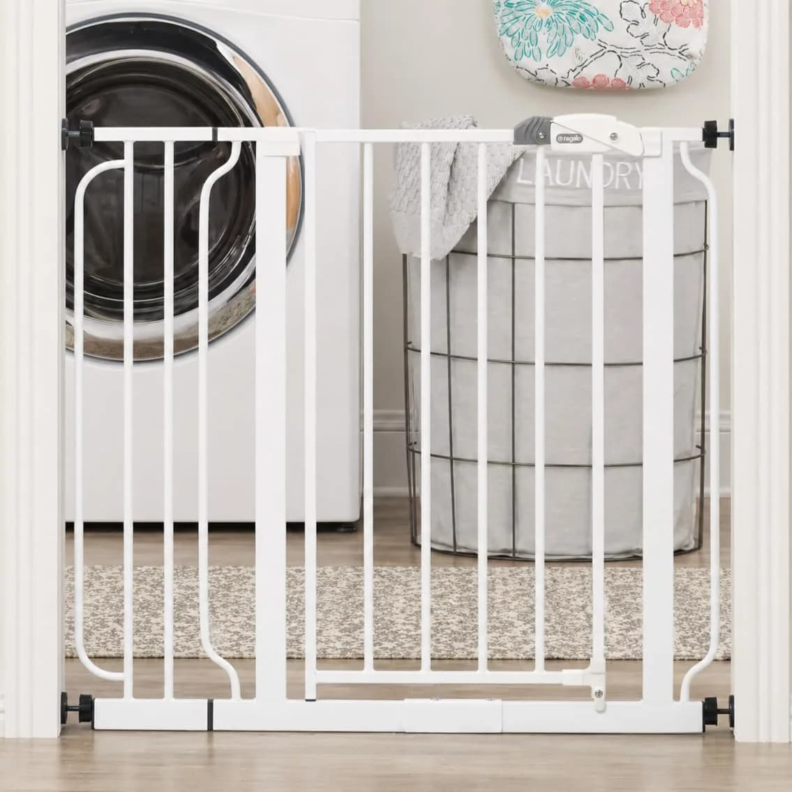 Regalo Safety 29"-38.5" Easy Step Baby Gate | Extra Wide Door & Stair Protection