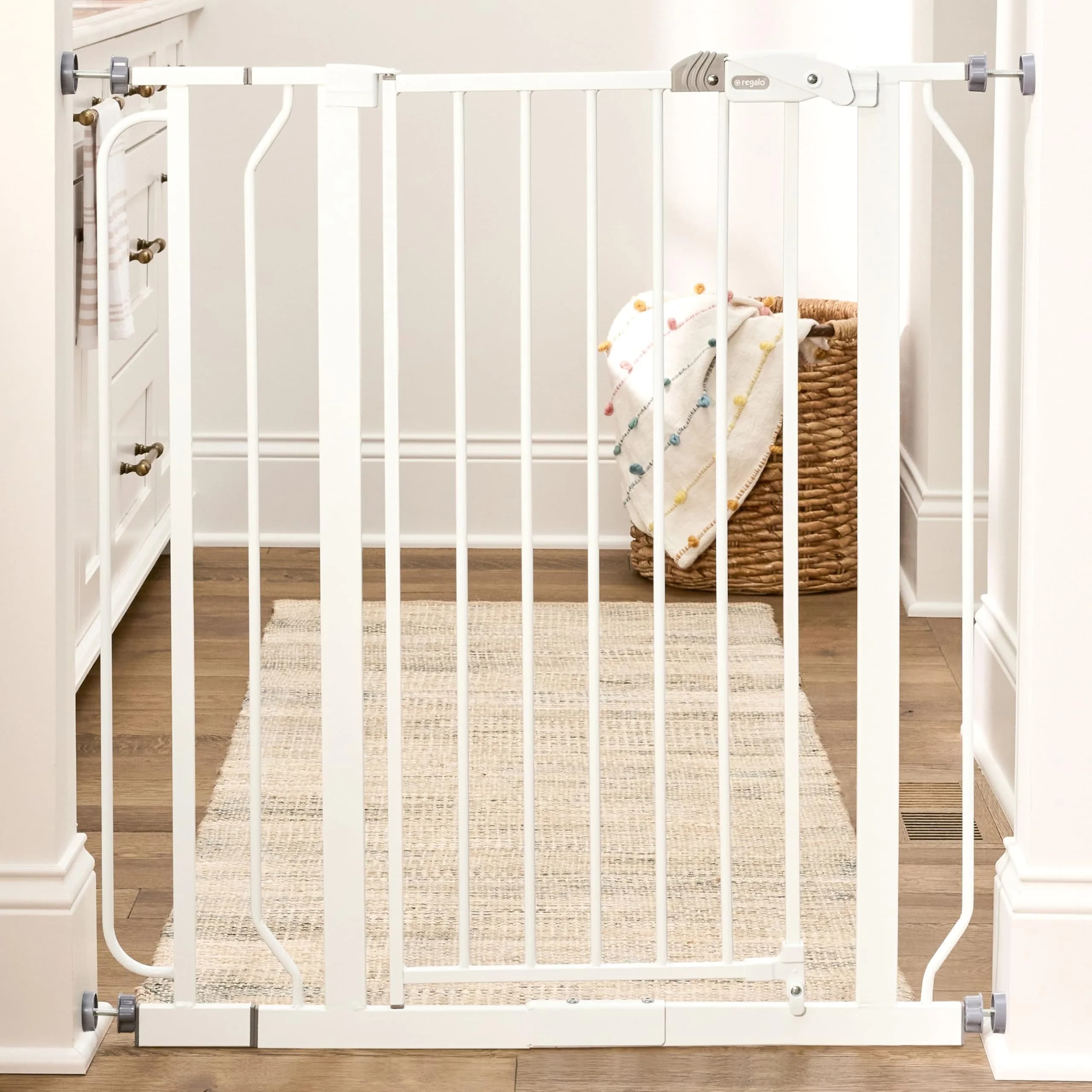 Regalo Safety 36" Extra Tall Baby Gate | Child & Pet Safety for Doorways & Stairs