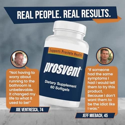 Prosvent Prostate Support with Beta Sitosterol & Stinging Nettle | 60 Ct | Supports Urinary Flow & Bladder Health thumbnail 3