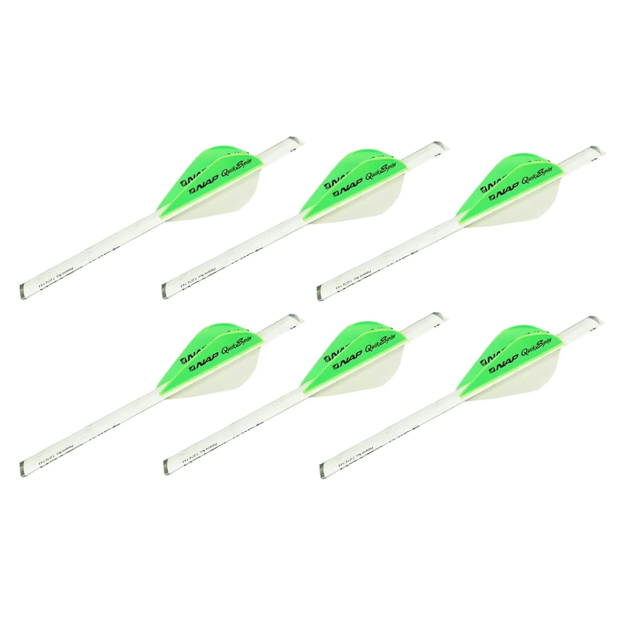 New Archery Products Quikfletch Quikspin 2" 3-Vane Stabilizing Fletching 6 Pack | Easy Arrow Fletching System - main product image