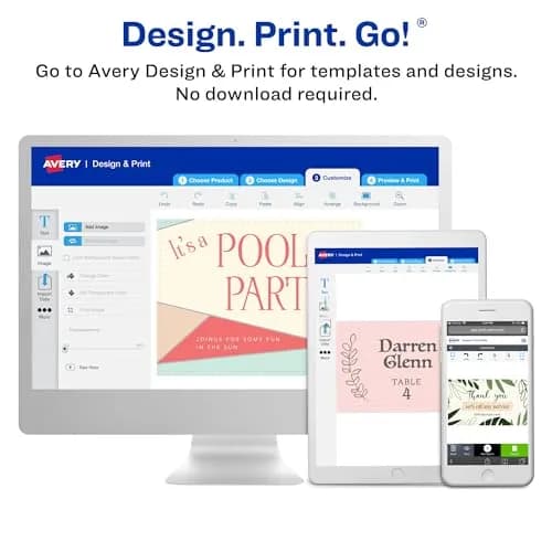Avery Business Cards 2" x 3.5" Matte White | Clean Edge Laser, 1000 Cards thumbnail 7