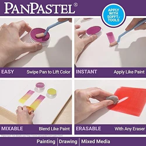 PanPastel Artist Pastels Blues Set 9ml Pans (5 Colors) | Professional Artist Pastels, Unique Pan Format thumbnail 6
