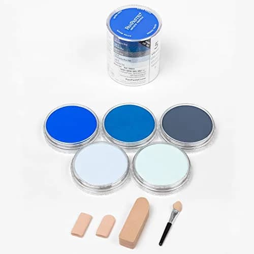 PanPastel Artist Pastels Blues Set 9ml Pans (5 Colors) | Professional Artist Pastels, Unique Pan Format thumbnail 2