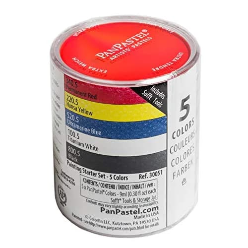 PanPastel Artist Pastels Starter Set 5 Color 90g (3.17oz) | Professional Artist Pastels thumbnail 1