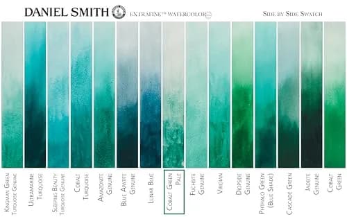 Daniel Smith Extra Fine Watercolor Paint, 15ml Tube, Cobalt Green Pale | Lightfast, Transparent, Granulating (70-120 chars) thumbnail 4