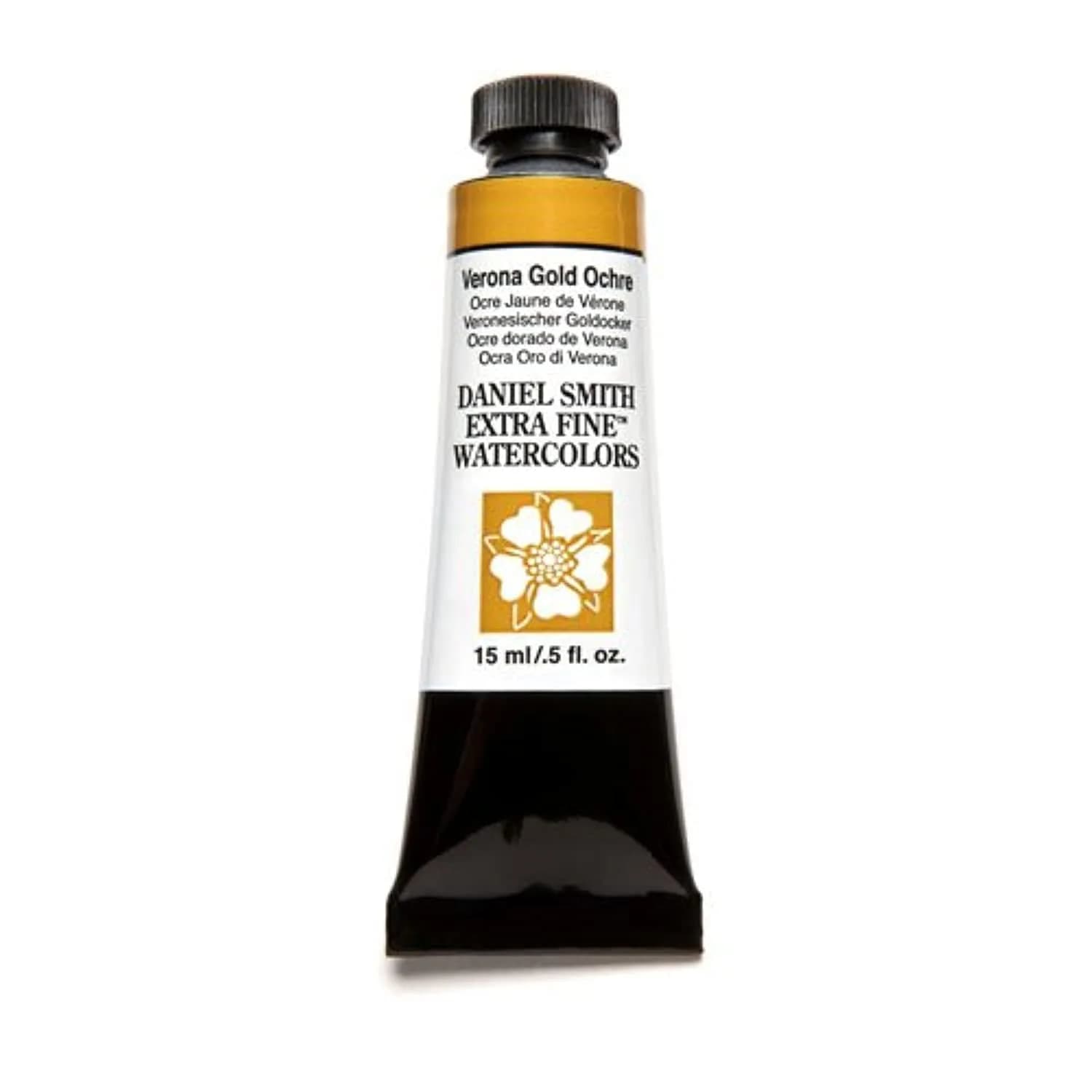 DANIEL SMITH Verona Gold Ochre Watercolor Paint 15ml (0.5 Fl Oz) | Artist Grade Pigment