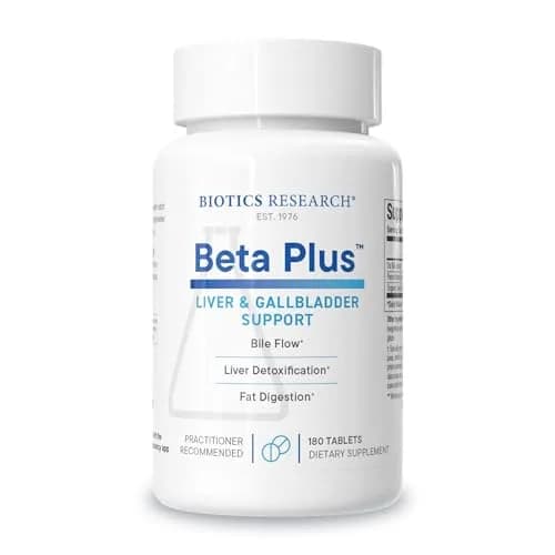 BIOTICS RESEARCH Beta-Plus™ Nutritional Ox Bile Salts 180 Tablets | Supports Fat Digestion & Liver Function thumbnail 1