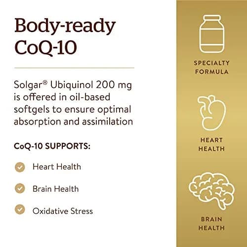 Solgar Ubiquinol 100 mg Softgels 50 Count (50 Servings) | Advanced Antioxidant Support thumbnail 5