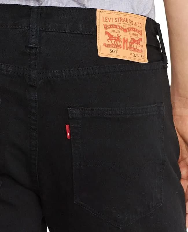 Levi's Men's 501 Original Fit Jeans, Black-Legacy, 32W x 32L | Classic Straight Fit for Everyday Style thumbnail 7