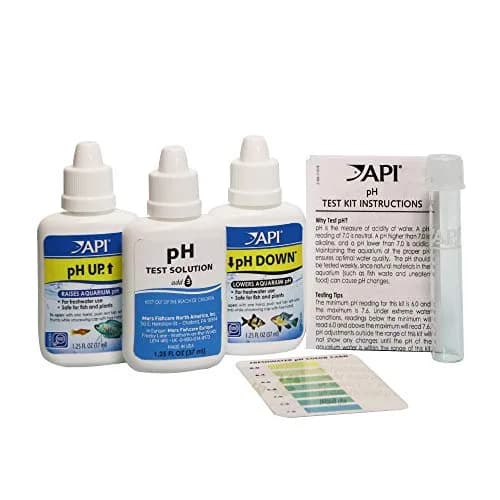 API pH Test & Adjuster Kit 250-Test Freshwater Aquarium Water pH Test and Adjuster Kit | Monitors and Adjusts pH for Fish Health thumbnail 2