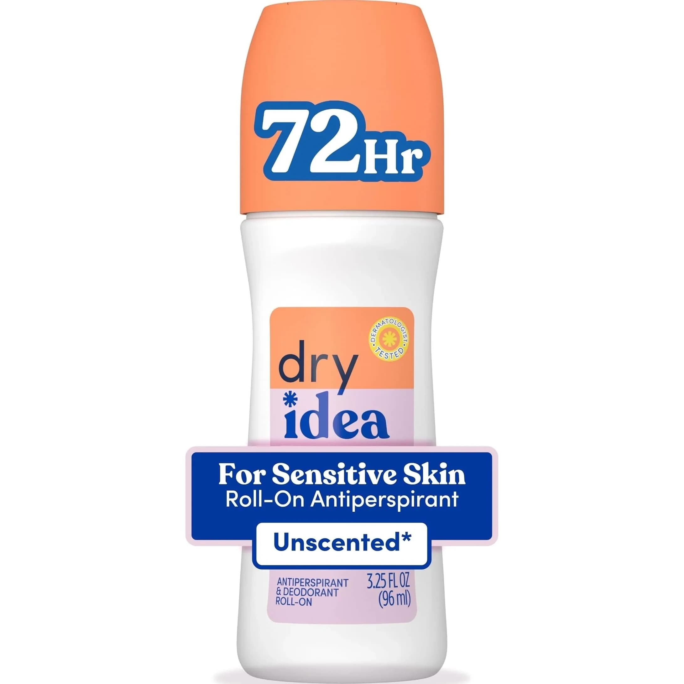 Dry Idea Unscented Roll-On Deodorant & Antiperspirant for Women 96ml (3.25 Fl Oz) | 72-Hour Odor Protection - main product image