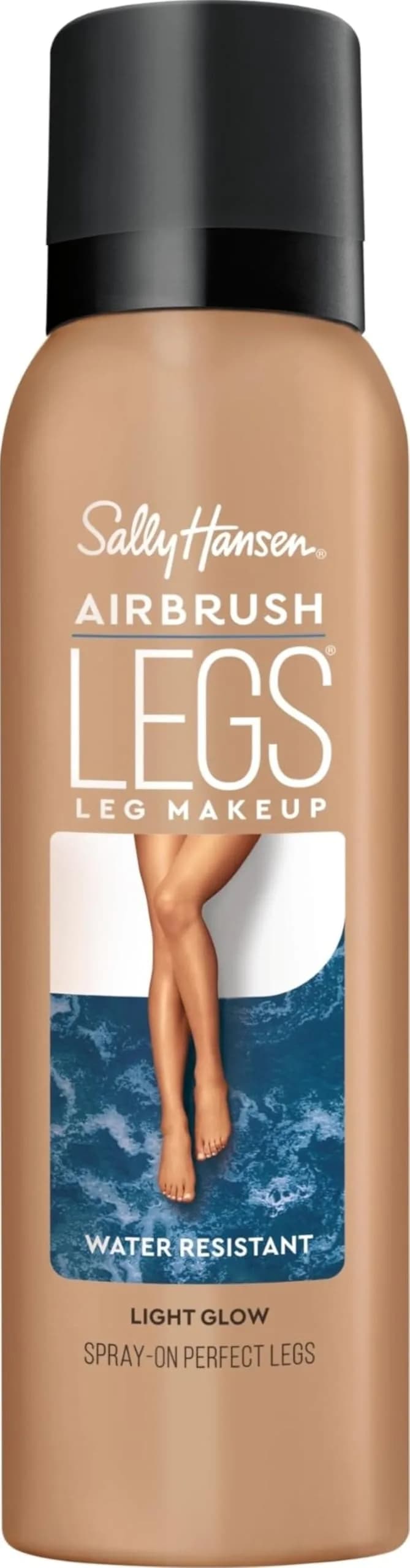 Sally Hansen Airbrush Legs Spray-On Makeup - Light Glow Tan, 125ml (4.4 Fl Oz) - Pack of 1 — Spray-On - Light Glow
