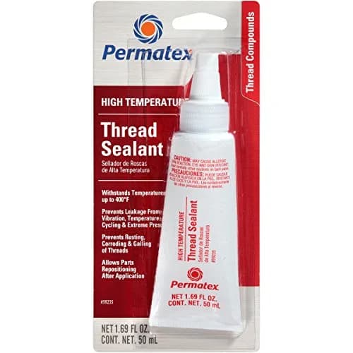 Permatex High Temperature Thread Sealant 50ml (156ml Total) | Resists Leakage & Vibration thumbnail 1