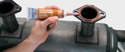 Permatex Ultra Copper Maximum Temperature RTV Silicone Gasket Maker 3 oz (89ml) Tube | High Heat Sealant for Engines thumbnail 2
