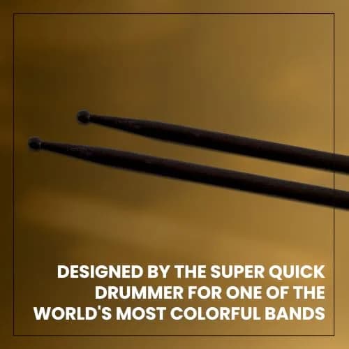 Zildjian Travis Barker Black Artist Series Drumsticks 41.6 cm (16.38 in) | Designed for Aggressive Playing thumbnail 3