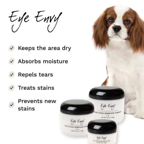Eye Envy Tear Stain Remover Powder for Dogs and Cats 2.5 oz | Natural, Safe Formula for Tear Stains thumbnail 2