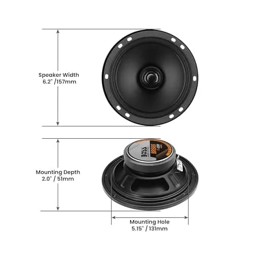 BOSS Audio Systems BRS65 6.5 Inch 80W Car Door Speaker | 4 Ohm Impedance thumbnail 5