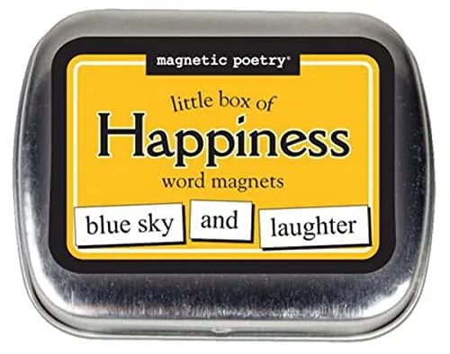 Magnetic Poetry Little Box of Happiness Kit Fridge Magnets | 72 Word Tiles thumbnail 1