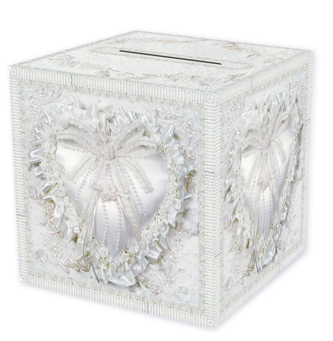 Beistle White Card Box Holders 2 Piece 30.48cm x 30.48cm (12" x 12") | Customizable for Any Celebration — American
