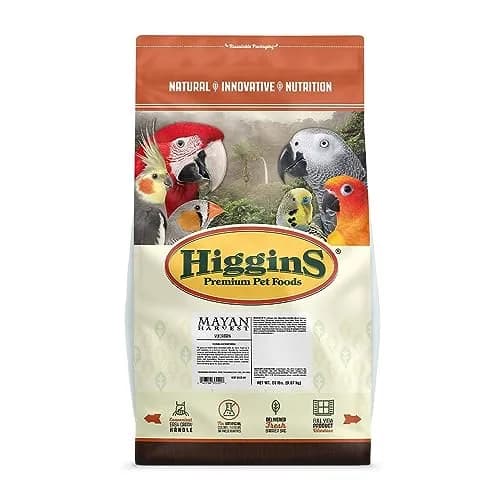 Higgins Small Hookbill Bird Food 20 Lb | Contains Probiotics & DHA Omega-3 for Immune Support thumbnail 1