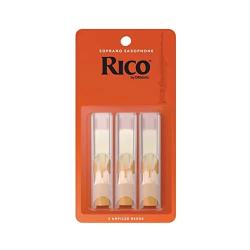 D'Addario Rico Organic Soprano Saxophone Reeds Strength 1.5 | Organic Cane, Easy Control thumbnail 1