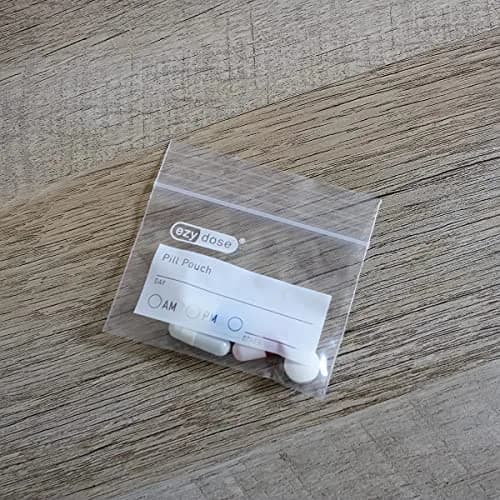 EZY DOSE Disposable Pill Pouches 100 Count (Pack of 1) | Zippered Seal Baggies for Travel & Daily Use thumbnail 5
