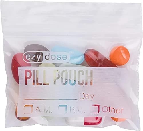 EZY DOSE Disposable Pill Pouches 100 Count (Pack of 1) | Zippered Seal Baggies for Travel & Daily Use thumbnail 3