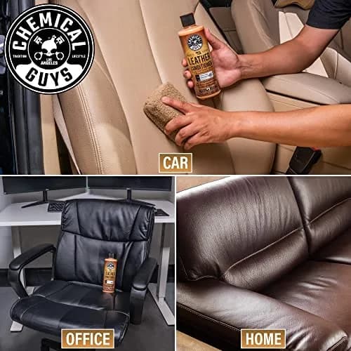 Chemical Guys Leather Cleaner & Conditioner Kit 2 x 16 oz (473 ml x 2) | pH-Balanced Formula for Cars & Home thumbnail 5
