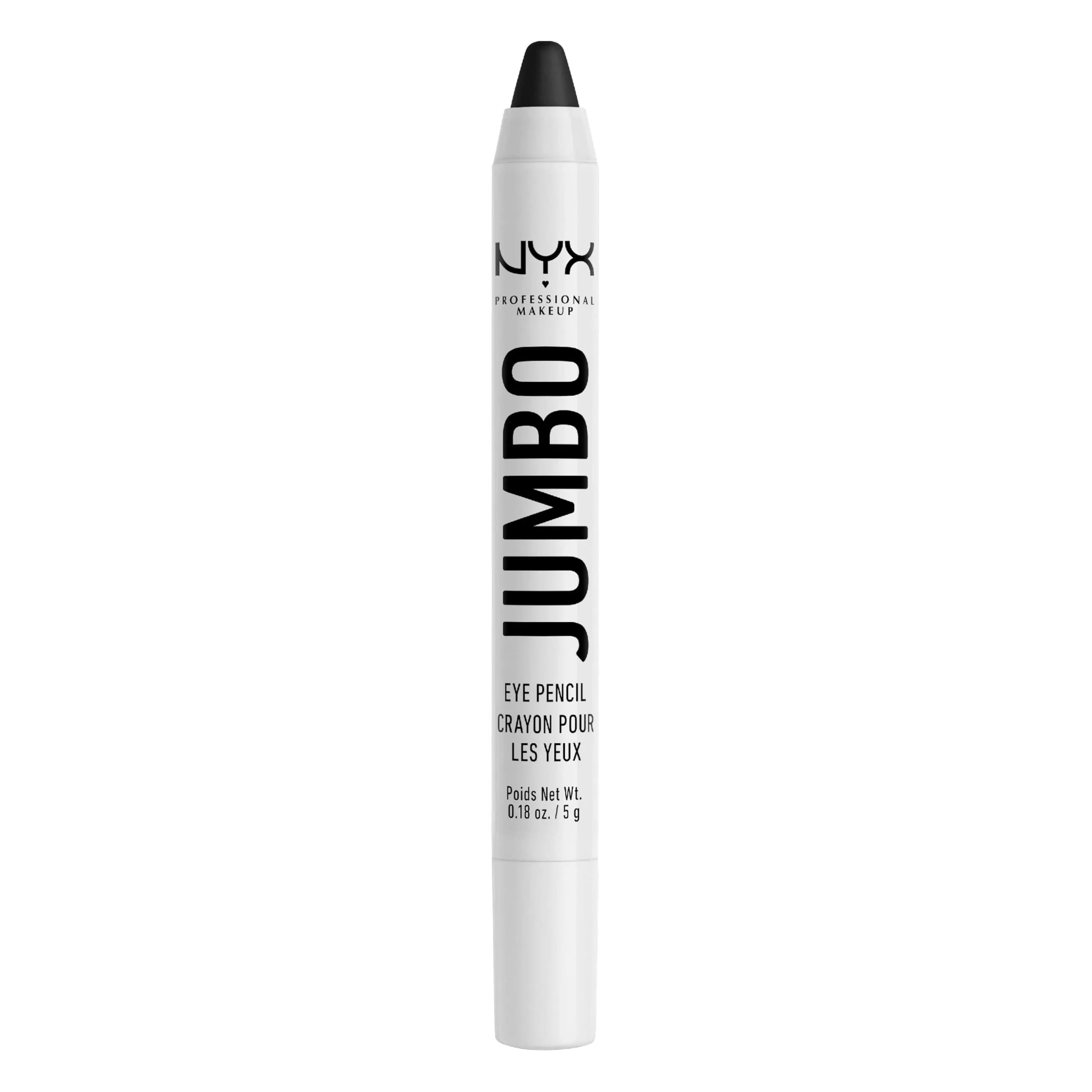 NYX PROFESSIONAL MAKEUP Jumbo Eye Pencil - 601 Black Bean (Black) | Blendable Eyeshadow Stick & Eyeliner