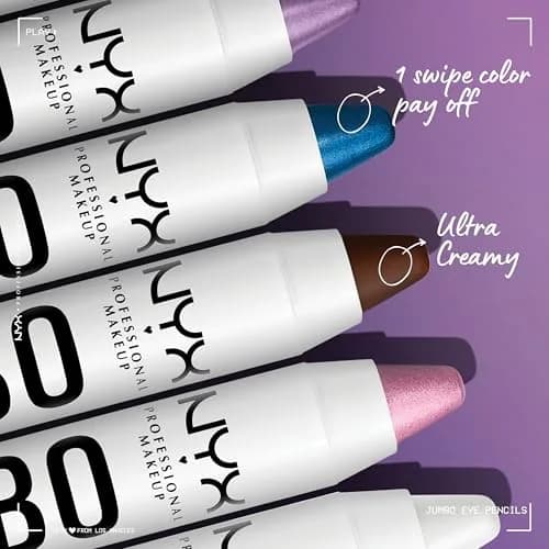 NYX PROFESSIONAL MAKEUP Jumbo Eye Pencil - 601 Black Bean (Black) | Blendable Eyeshadow Stick & Eyeliner thumbnail 3