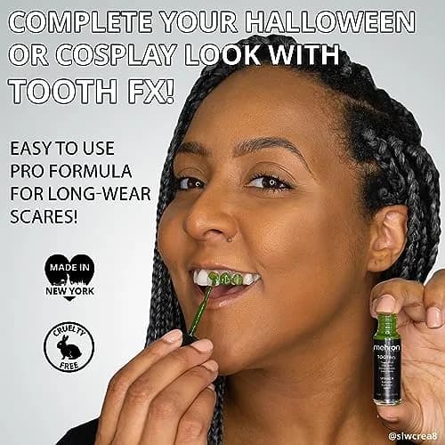 Mehron Makeup Tooth FX - BLACK | Special FX Tooth Paint for Halloween & Cosplay thumbnail 5