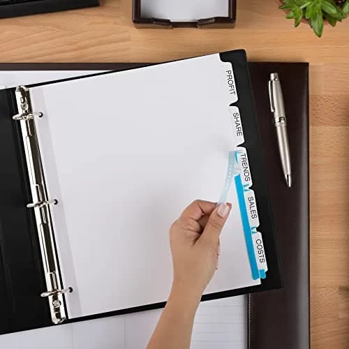 Avery Index Maker Clear Label Dividers, 5-Tab, Extra Wide, 1 Set | Organize Reports & Presentations thumbnail 7