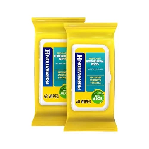 Preparation H Hemorrhoid Flushable Wipes with Witch Hazel 96 Count | Medication thumbnail 1
