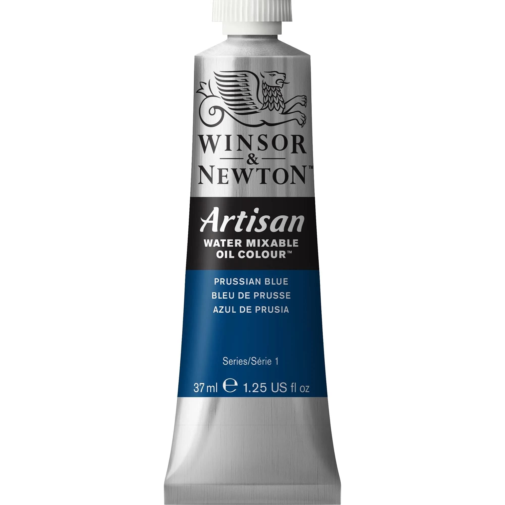 Winsor & Newton Artisan Water Mixable Oil Colour Prussian Blue 37ml (1.25 fl oz) | ASTM D4236 Certified - main product image