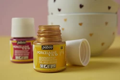 PEBEO Porcelaine 150 Ceramic Paint - Water-Based High-Gloss Color Paints for Porcelain, 45 ml Bottle, Ruby Red thumbnail 4