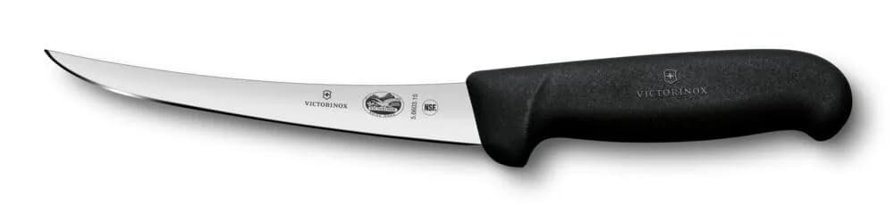 Victorinox 6 Inch Curved Fibrox Pro Boning Knife with Semi-stiff Blade | Swiss Made, Dishwasher Safe - main product image