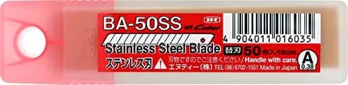 NT Cutter 9mm Stainless Steel Snap-Off Blades, 50-Blade Pack, 80mm Length | Rust-Resistant for Damp Conditions thumbnail 4