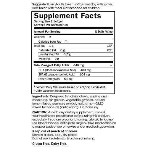Garden of Life Minami Prenatal DHA Omega-3 Fish Oil 640mg DHA & 104mg EPA Lemon Flavored 30ct | Supports Baby's Brain Development & Maternal Health thumbnail 5