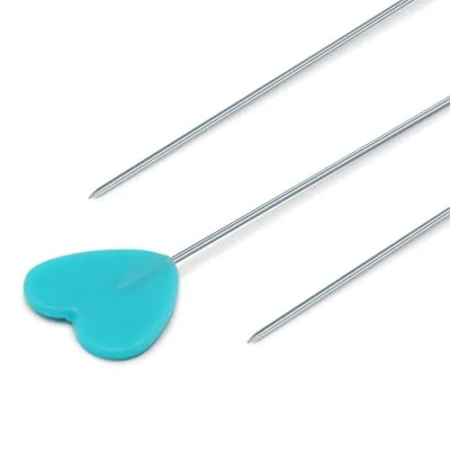 Dritz Decorative Flat Head Pins 2-Inch (50 mm) | Heart-Shaped Pins for Crafts thumbnail 2