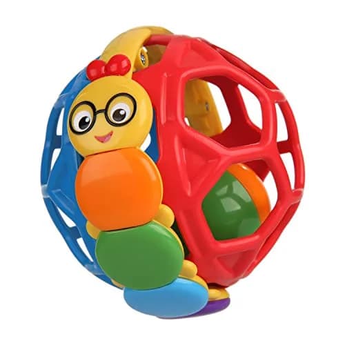 Baby Einstein Bendy Ball Easy Grasp Oball Rattle Toy 10.16 cm (4 Inches) | BPA-Free for Ages 3 Months+ thumbnail 1