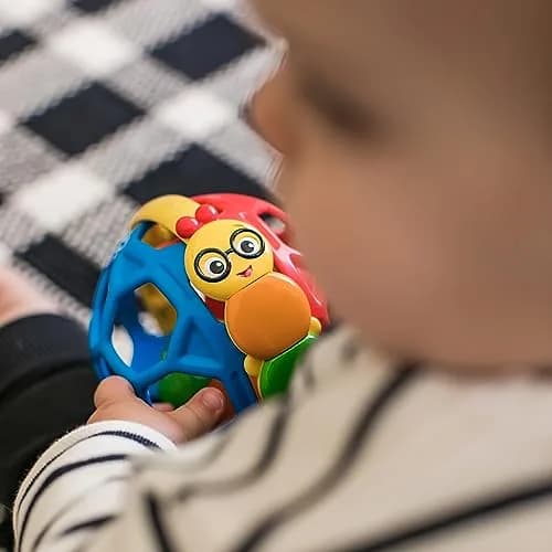 Baby Einstein Bendy Ball Easy Grasp Oball Rattle Toy 10.16 cm (4 Inches) | BPA-Free for Ages 3 Months+ thumbnail 5