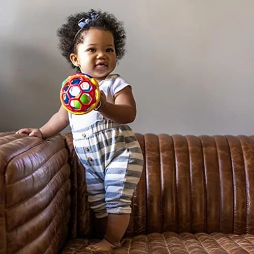 Baby Einstein Bendy Ball Easy Grasp Oball Rattle Toy 10.16 cm (4 Inches) | BPA-Free for Ages 3 Months+ thumbnail 3