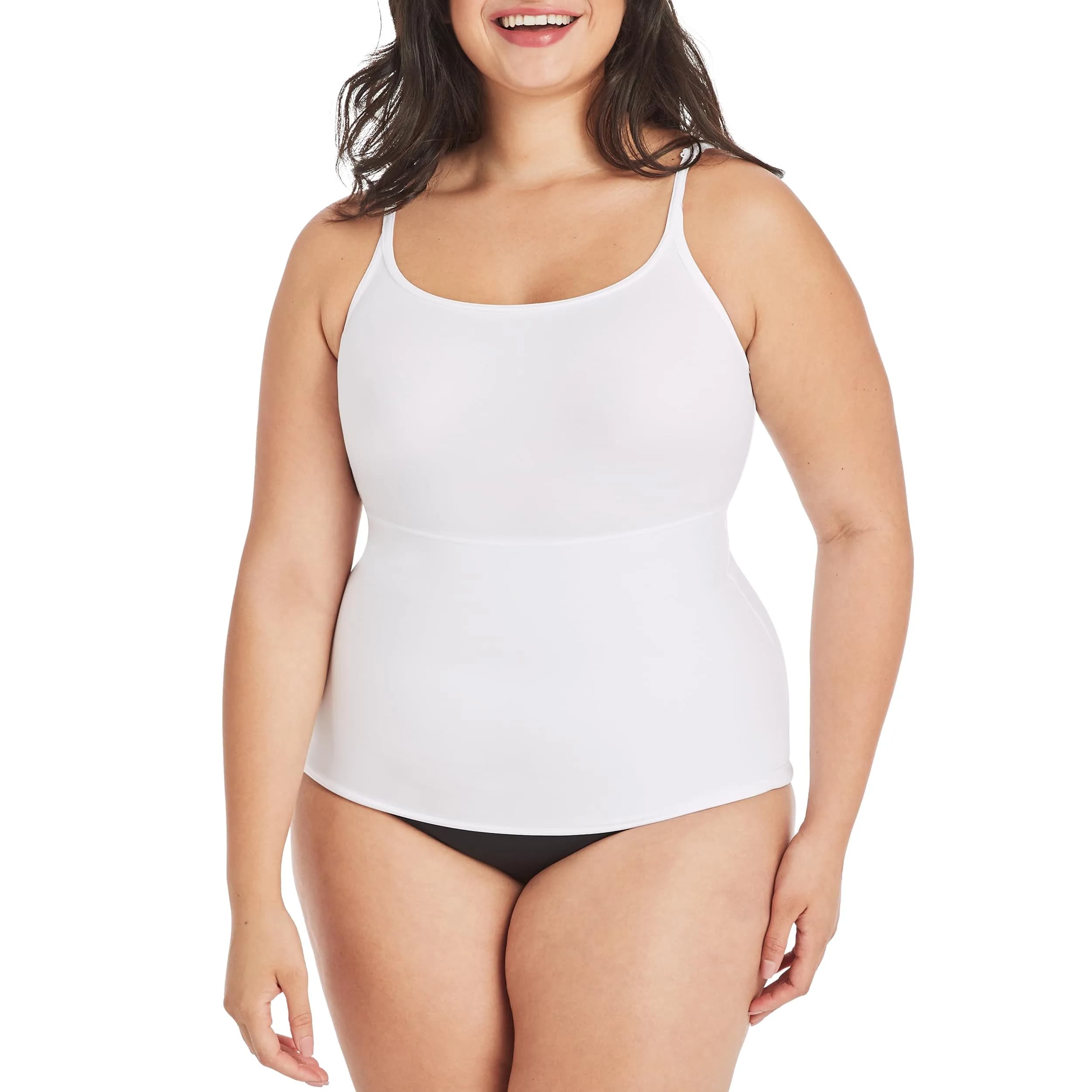 Maidenform Long Length Camisole Fl3266 | Shaping & Smoothing for Women — White / Large