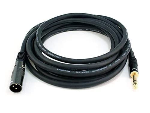 Monoprice Premier Series XLR Male to 1/4-Inch TRS Male Cable - 25ft (7.62m) Black | Balanced Audio Connectivity thumbnail 5
