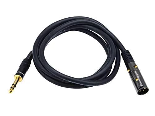 Monoprice Premier Series XLR Male to 1/4-Inch TRS Male Cable - 25ft (7.62m) Black | Balanced Audio Connectivity thumbnail 2