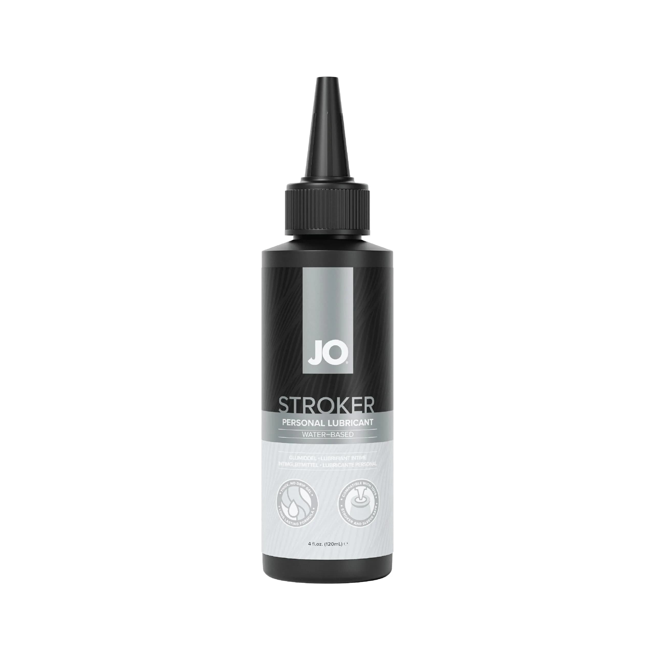 JO Original Water Based Personal Lubricant 120ml (4 fl oz) | Smooth Glide for Sex & Toys — Stroker / 4 Fl Oz