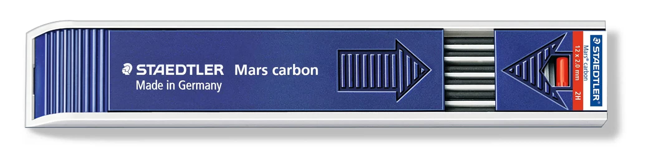 Staedtler Mars Carbon Lead, 2mm, 2H | Fine Graphite Lead for Drawing & Sketching - main product image
