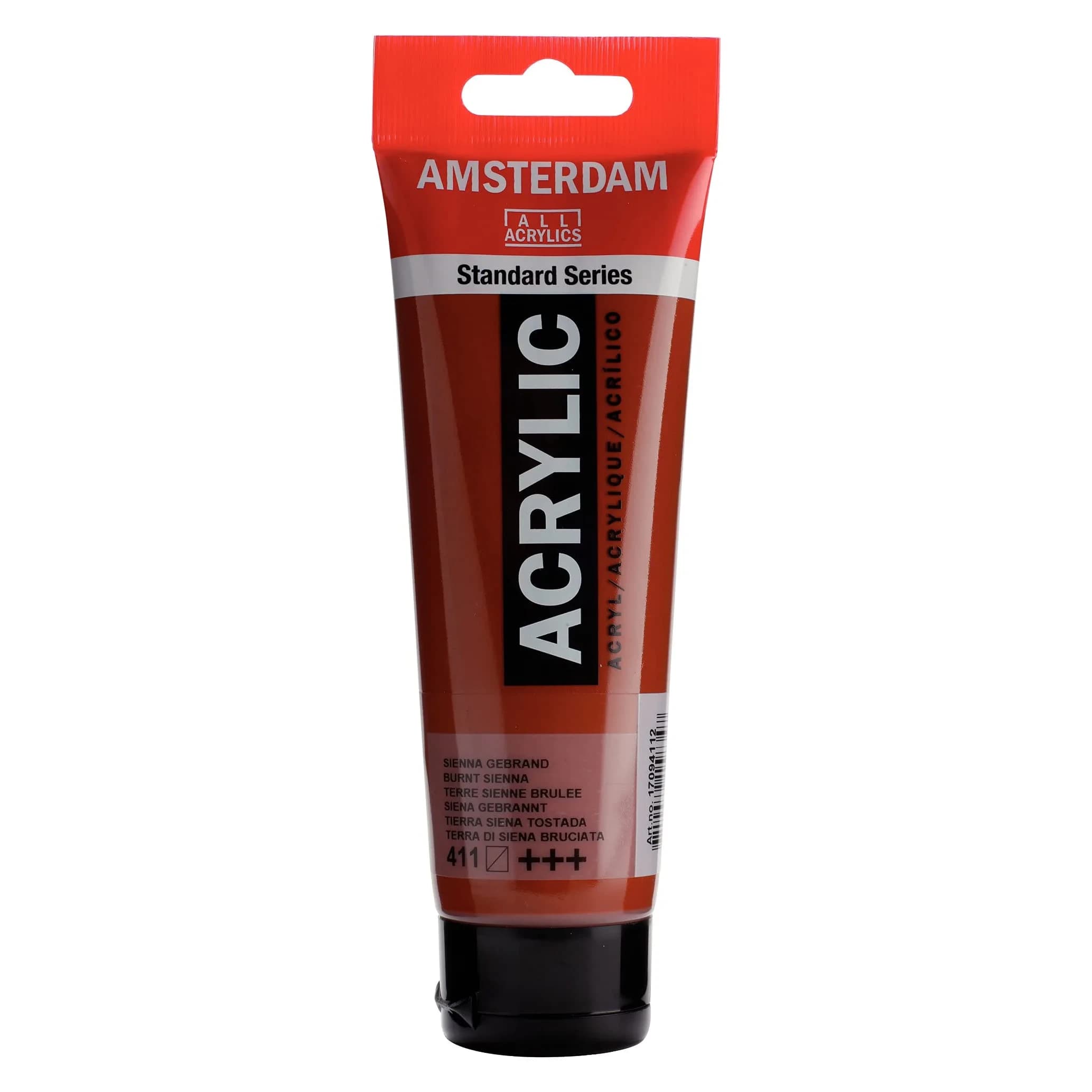Amsterdam Standard Series Acrylic Paint Tube, Turquoise Blue 522, 120ml (4.05 Fl Oz) | Professional Grade, Fast-Drying, Multi-Surface — Burnt Sienna / 4.06 Fl Oz