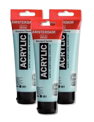 Amsterdam Standard Series Acrylic Paint Tube, Sky Blue Light 551, 120ml (4 fl oz) | Professional Grade, Opaque Finish thumbnail 1